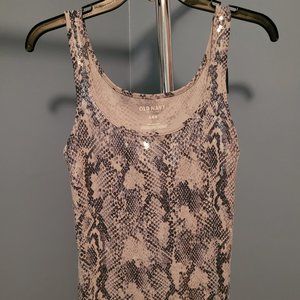 Old Navy. Sequin Tank Top.  Size M.